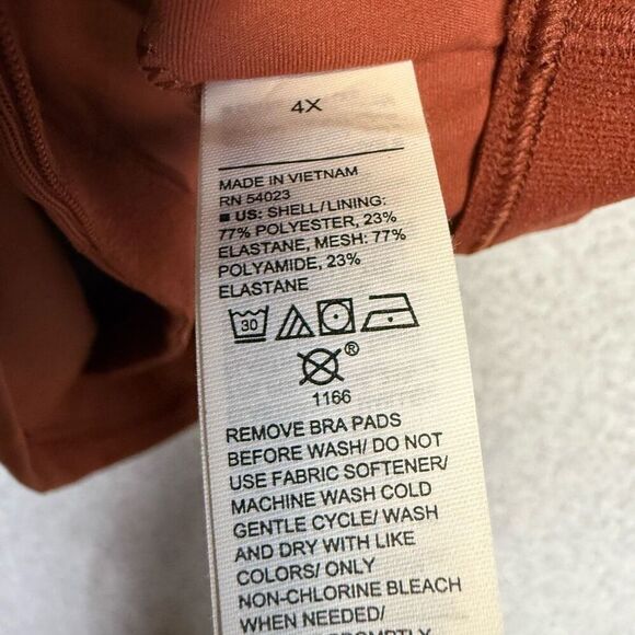 Old Navy Active Womens Size 4X Plus Activewear Sports Bra Powersoft Built in Bra - Picture 8 of 8